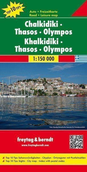 AK 0835 Chalkidiki Thassos Olympos 1150 000  automapa  mapa pro volný čas – group of authors