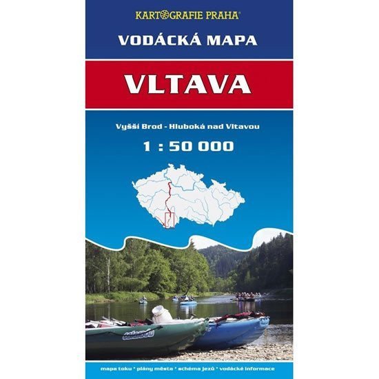 Vodácká mapa - VltavaVyšší Brod - Hluboká nad Vltavou150 tis