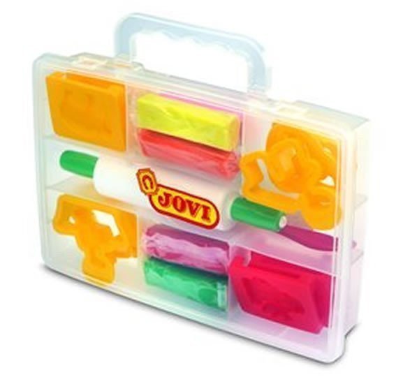 JOVI KUFŘÍK plastelína 8x25g  6 vytla