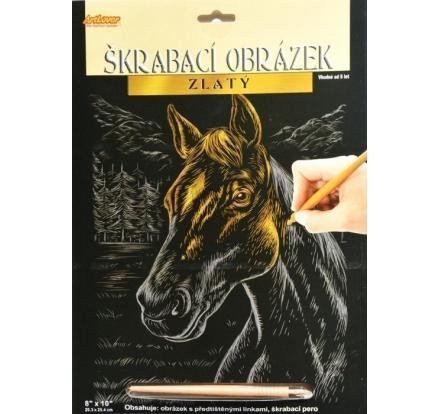 ArtLover Sada Škrabací obrázek - zlatý 203 x 254 cmmix 6 motivů