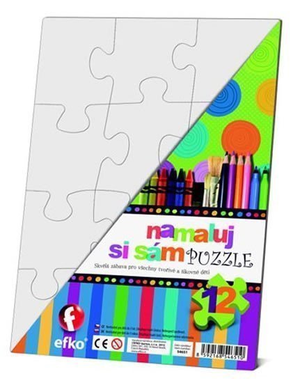 Namaluj si sám puzzle obdélník