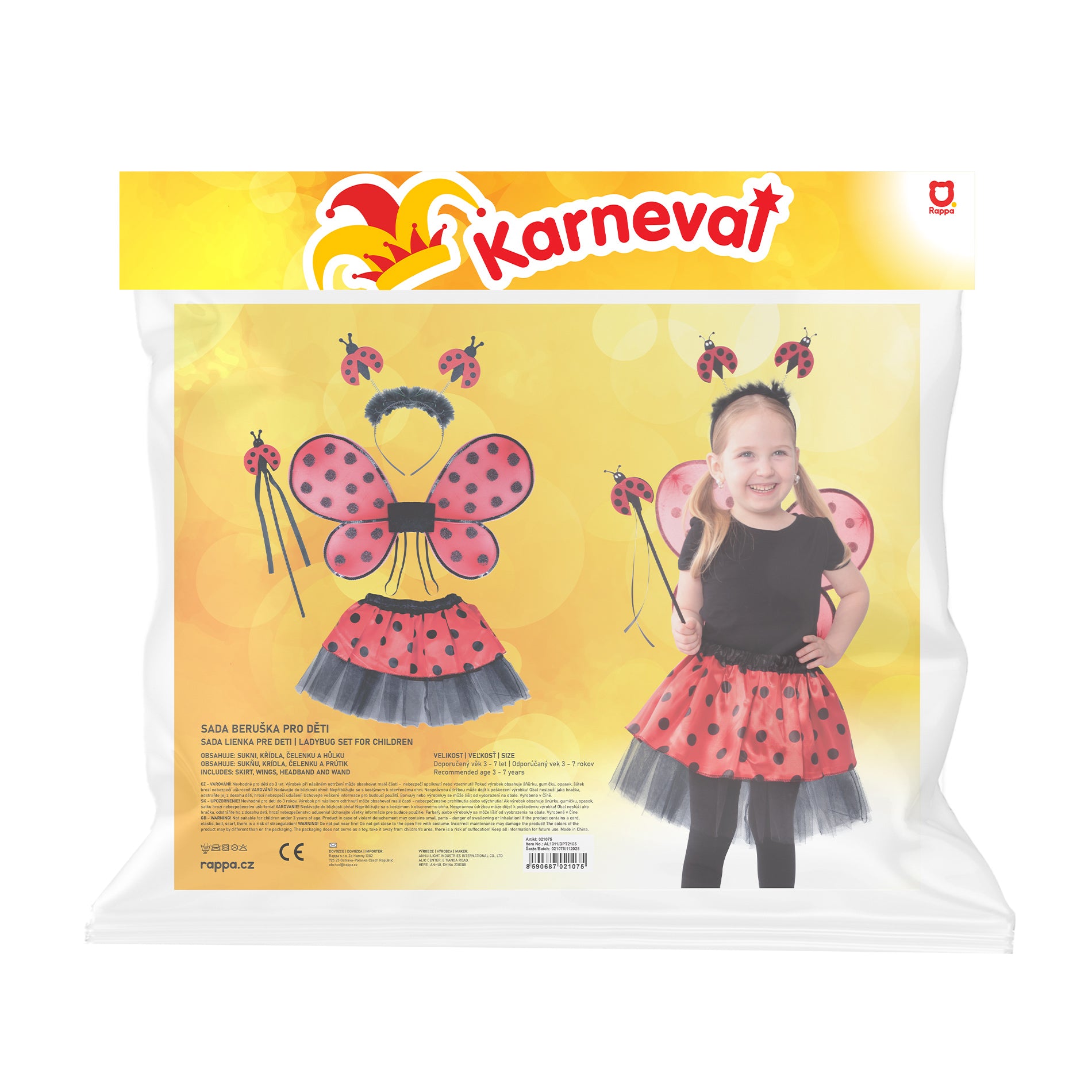Ladybird children's costume set