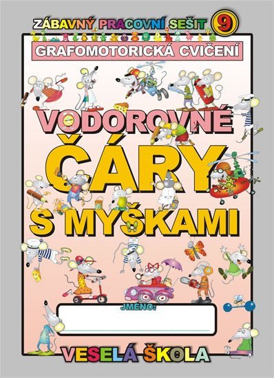 Vodorovné čáry s myškami grafomotorická cvičení – Mihálik Jan