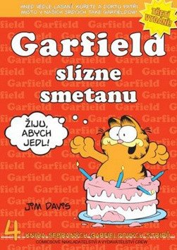 Garfield slízne smetanu - 4 kniha sebraných garfieldových stripů – Davis Jim