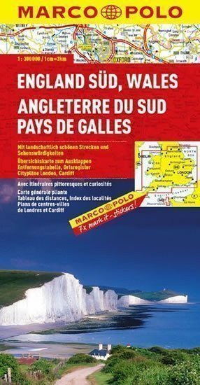 Anglie jih, Wales / mapa 1:300T MD (2014)