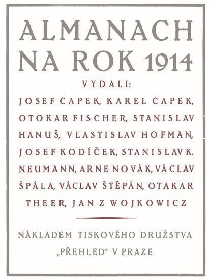 Almanach na rok 1914 – Čapek Karel