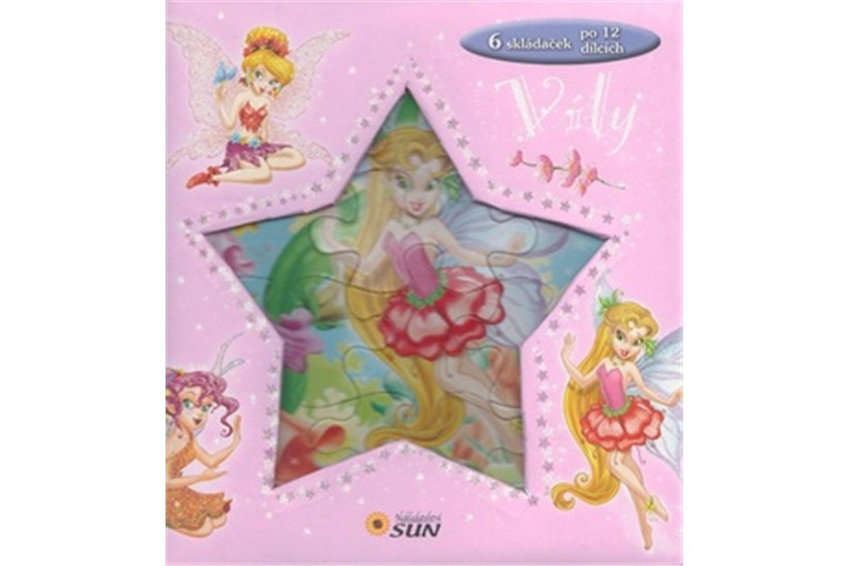 Víly - skládačková knížka hvězdička