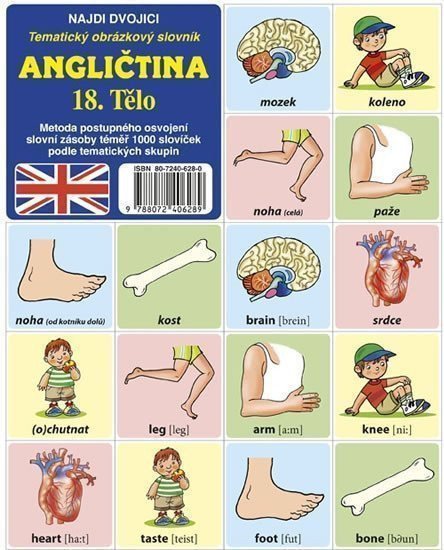 Najdi dvojici - Angličtina - 18 Tělo – group of authors