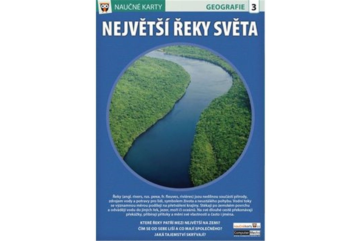 Největší řeky světa - Naučná karta