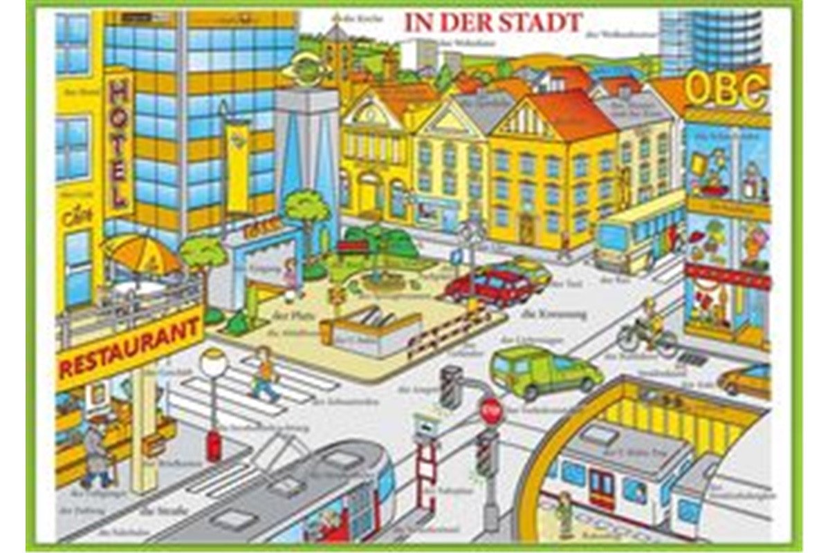 In der Stadt  Ve městě - Naučná karta