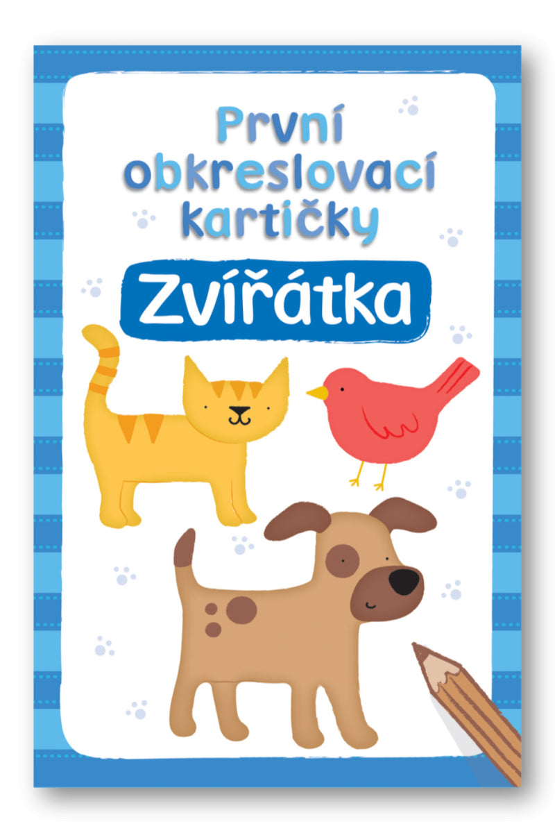 První obkreslovací kartičky - Zvířátka