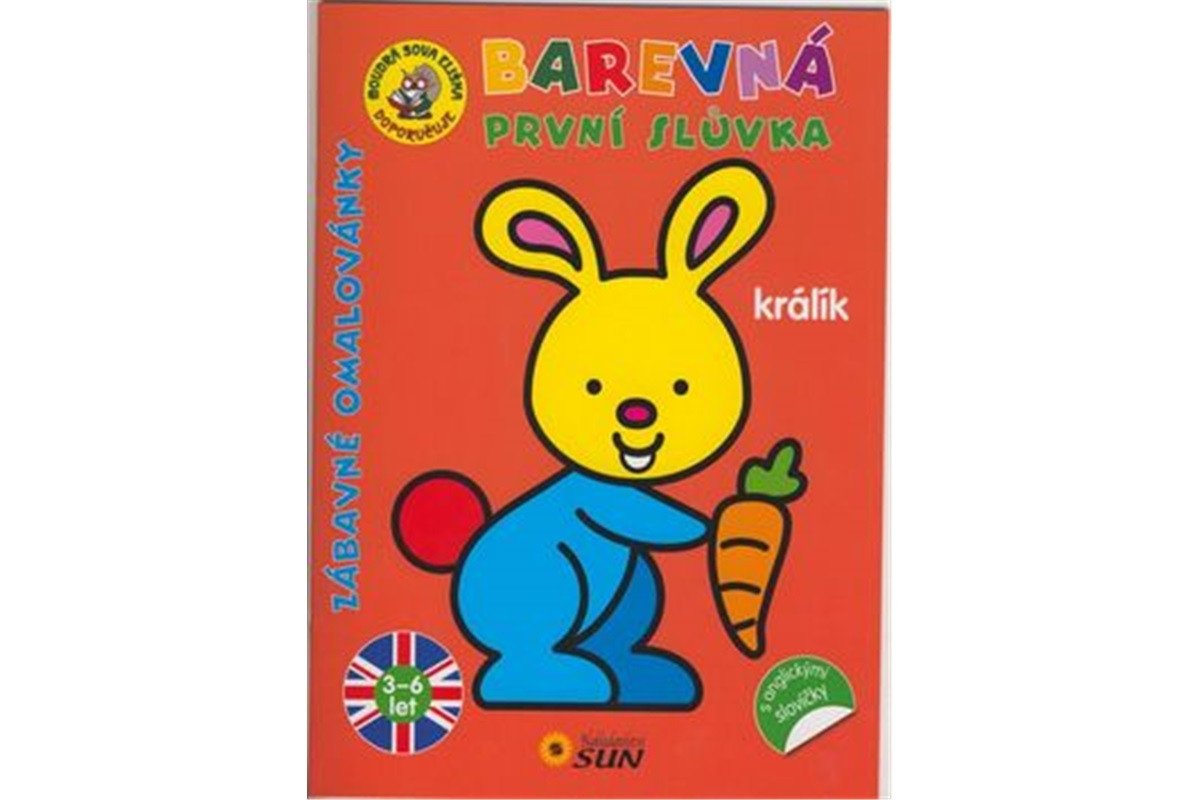 Králík - Barevná první slůvka s anglickými slovíčky