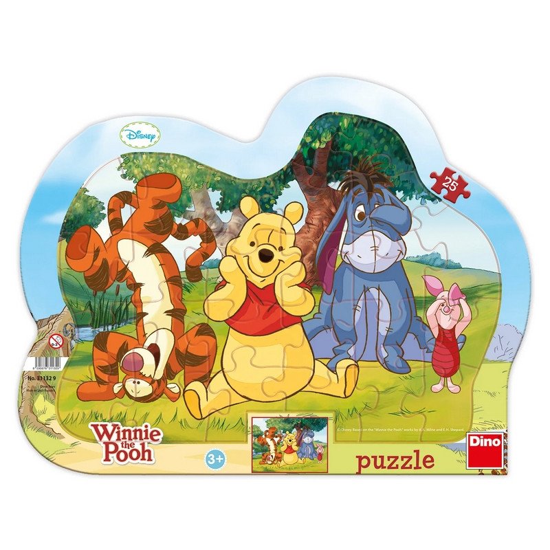 Schovávaná s Medvídkem Pú - puzzle 25 dílků