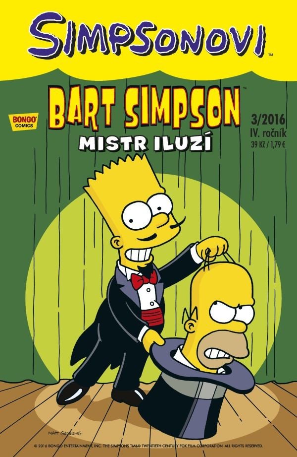 Simpsonovi - Bart Simpson 32016 - Mistr iluzí – Groening Matt
