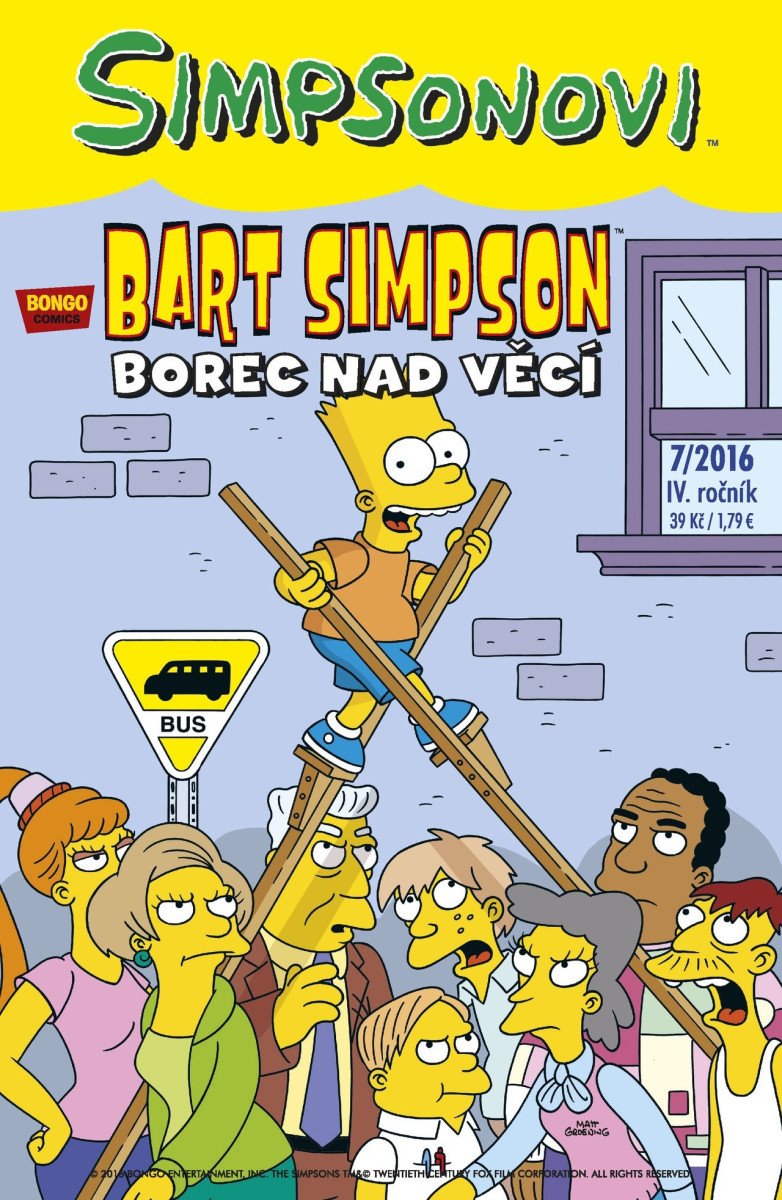 Simpsonovi - Bart Simpson 72016 - Borec nad věcí – Groening Matt