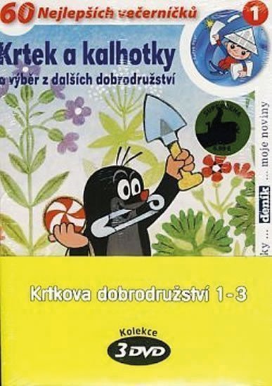 Krtkova dobrodružství 1-3 - 3 DVD pošetka