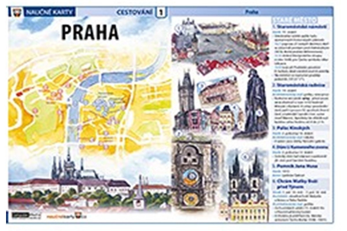 Praha - Naučné karty