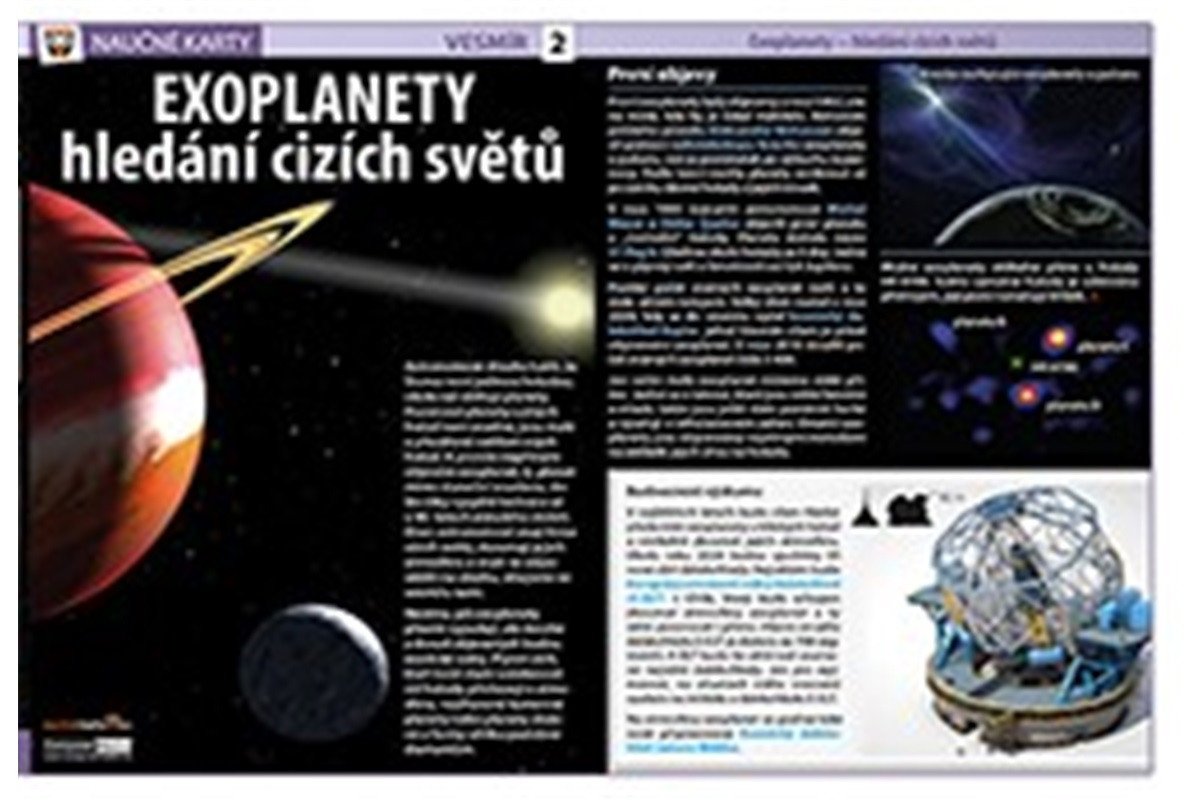 Exoplanety - Naučné karty