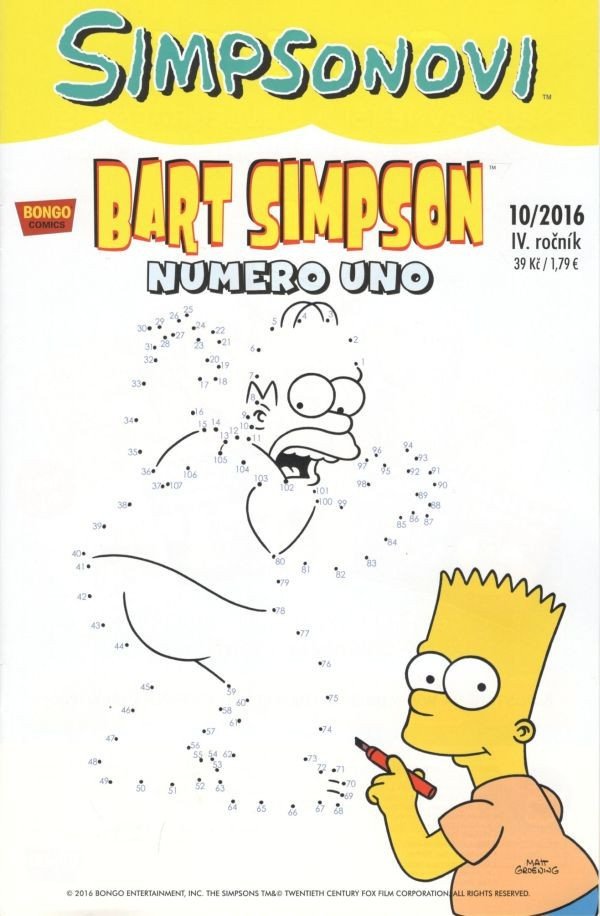 Simpsonovi - Bart Simpson 102016 - Numero uno – Groening Matt