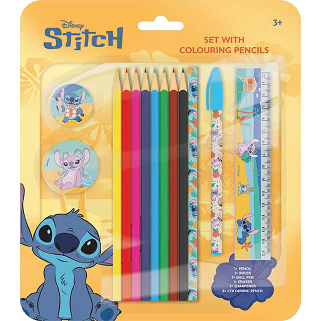 Lilo & Stitch colouring pencil set