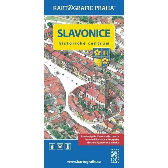 Slavonice - Historické centrumKreslený plán města