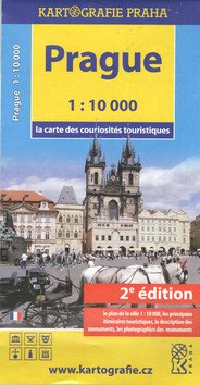 Prague - la carte des couriosités touristiques 110 tis