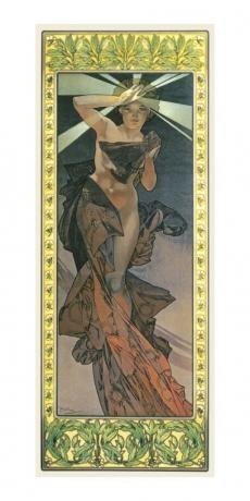 Pohled Alfons Mucha – Morning Star dlouhý