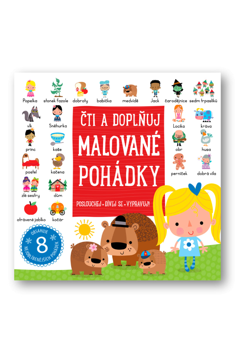 Malované pohádky - Čti a doplňuj