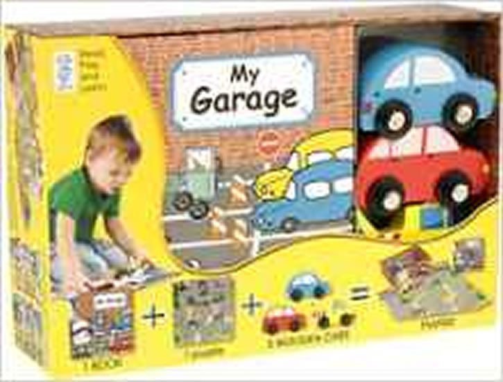 My Garage Book Wooden Toy  16-piece Puzzle