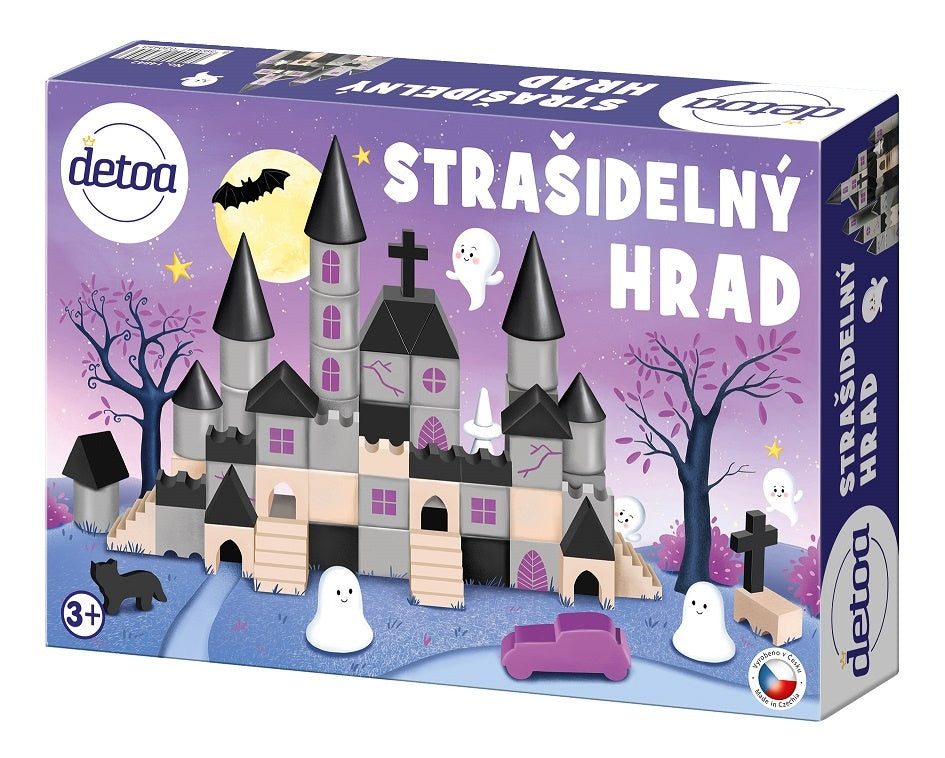 Wooden haunted castle building set 97 pcs