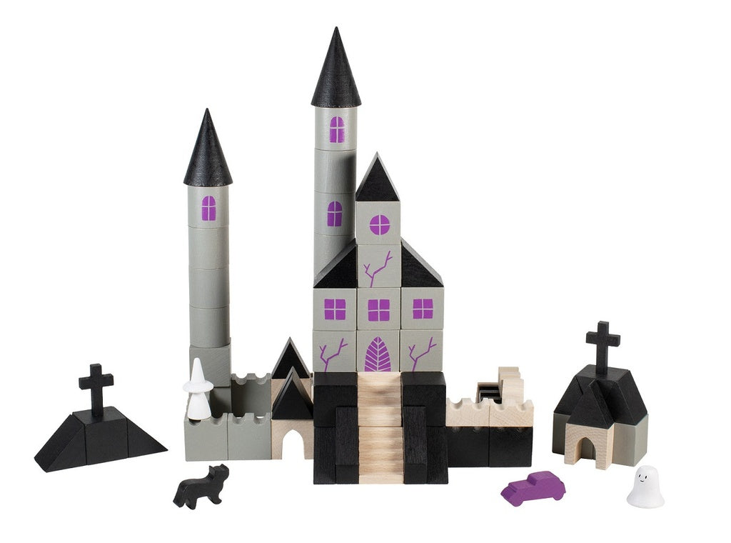 Wooden haunted castle building set 97 pcs