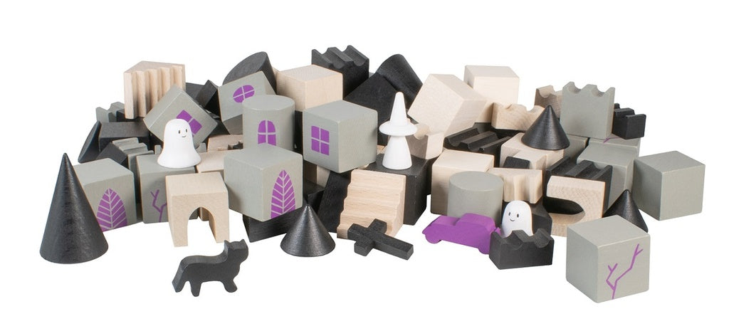 Wooden haunted castle building set 97 pcs