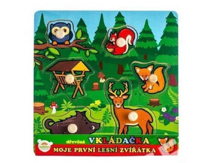 Moje první zvířátka - Vkládačka dřevěná