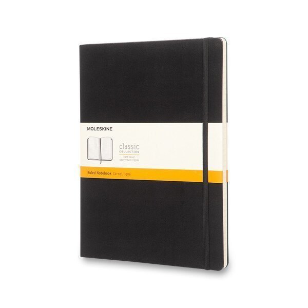 Zápisník Moleskine - tvrdé desky XL linkovaný - černý