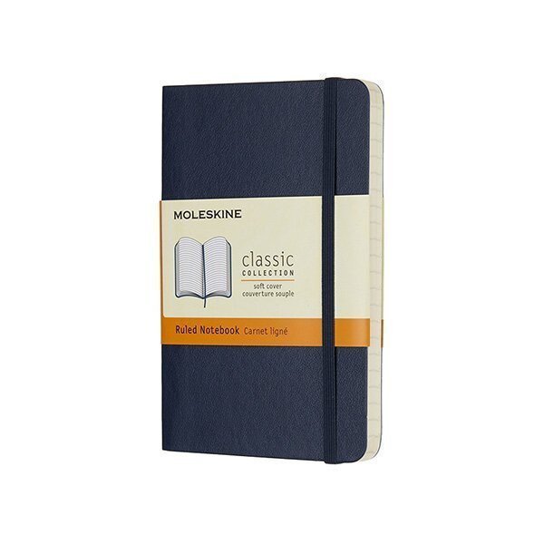 Zápisník Moleskine - měkké desky S linkovaný - modrý