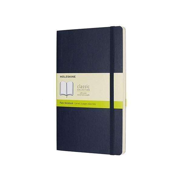 Zápisník Moleskine - měkké desky L čistý - modrý