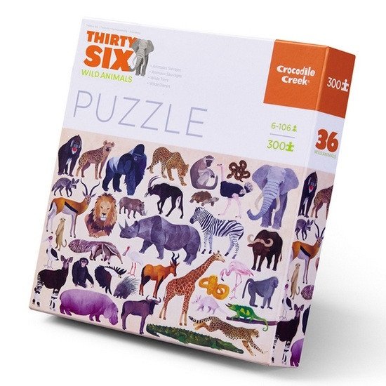 Puzzle Thirty six - Wild AnimalsDivoká zvířata 300 dílků