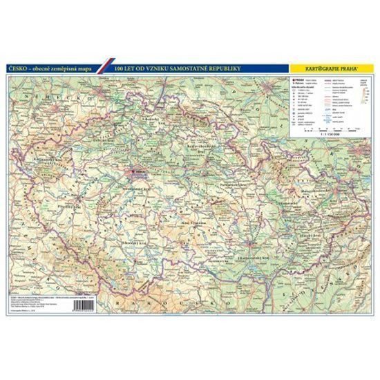 Vývoj českého státuČesko - obecně zeměpisná mapa 1  1 150 000