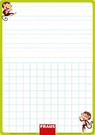 Stíratelná tabulka pro 1 ročník - nevázané písmo