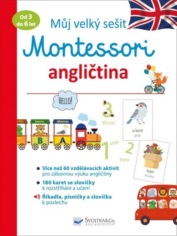 Můj velký sešit Montessori - Angličtina 3 až 6 let – Barusseau Lydie