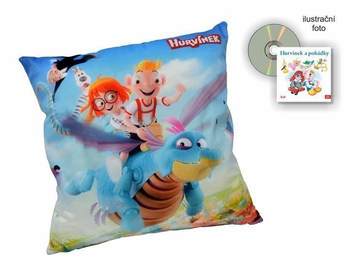 Hurvínek polštář 30x30 cm  CD - Drak