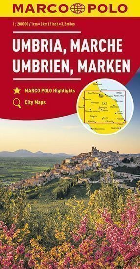 Itálie č. 8 - Umbria, Marche, Umbrien, Marken 1:200 000 (2019)