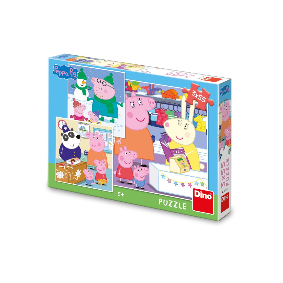 Peppa Pig - Veselé odpoledne puzzle 3x55 dílků