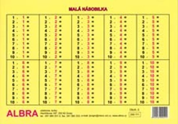 Malá násobilka (formát A4) (1999)