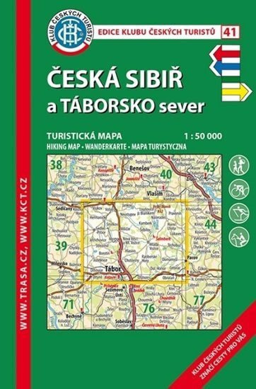 Česká Sibiř a Táborsko sever 150 000KČT 41 Turistická mapa
