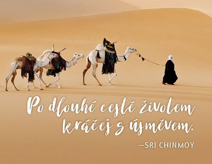 Magnet na lednici - Po dlouhé cestě životem kráčej s úsměvem