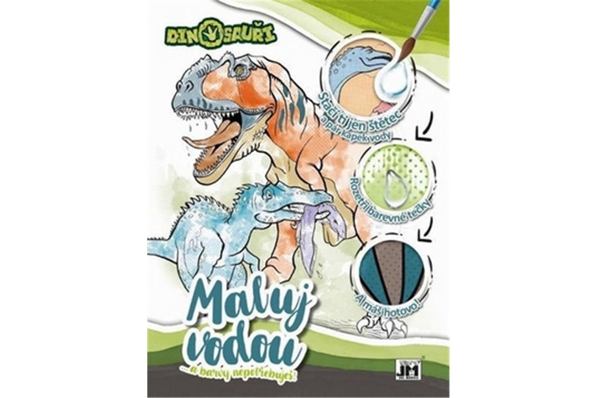Dinosauři - Vodová omalovánka A4