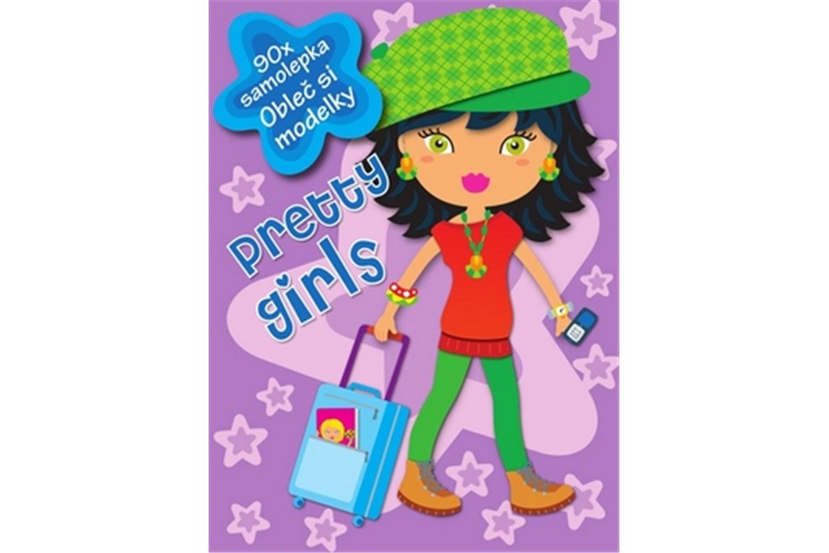 Pretty girls lila - 90 samolepek