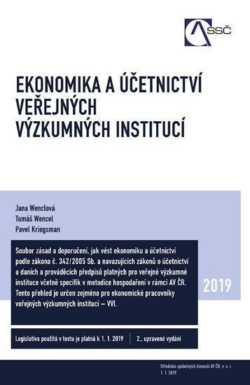 Ekonomika a účetnictví veřejných výzkumných institucí – Wencel Tomáš