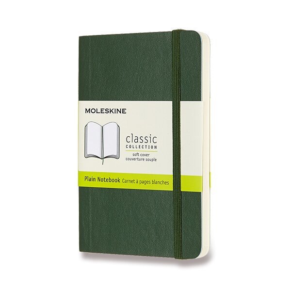 Zápisník Moleskine - měkké desky S čistý - tm zelený